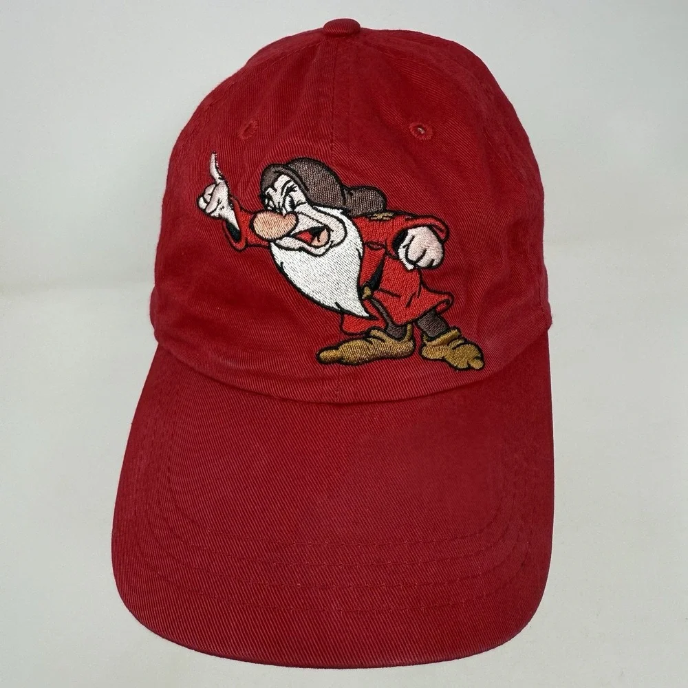 Vintage Grumpy Seven Dwarfs Stretch Strap Hat Goofy's Hat Company Walt Disney Co